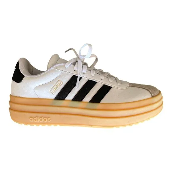 Adidas VL Court Bold Platform Sneaker in Black & White - Size 7 - Picture 6 of 10